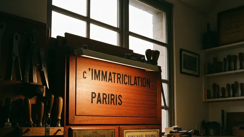 Démarches pour plaques d'immatriculation de collection