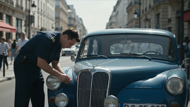 Procédures de contrôle des plaques d'immatriculation à Paris